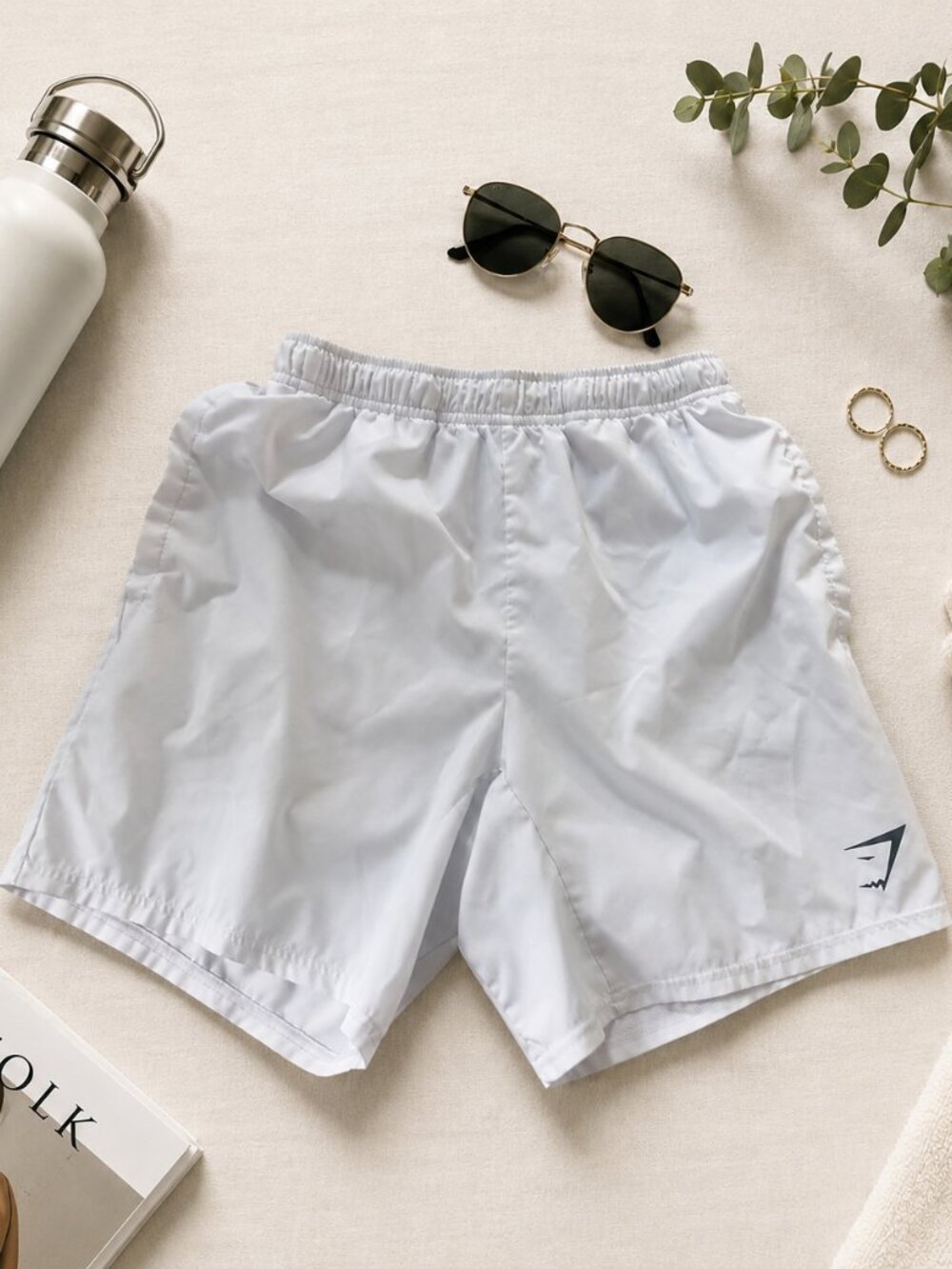 Gymshark Arrival Men's White Shorts XS 7" Inseam